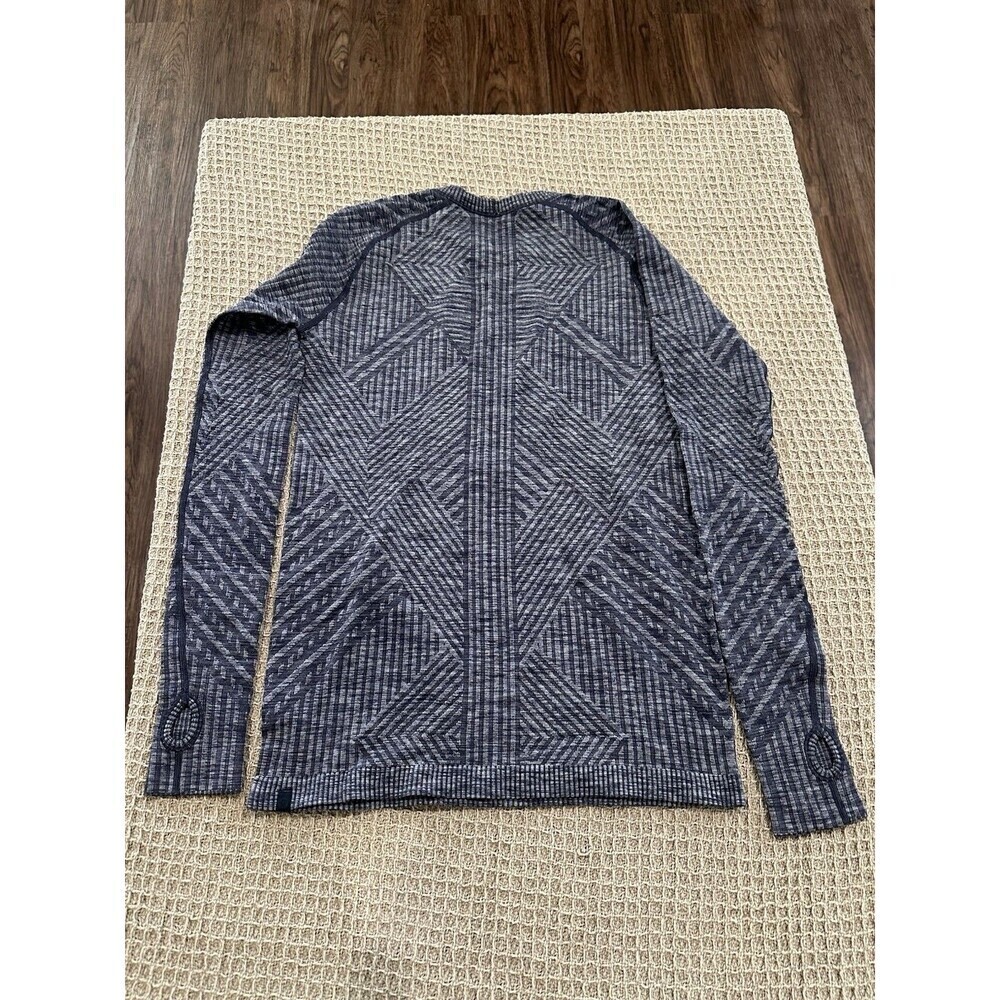 Lululemon Rest Less Pullover In Heathered Cadet Blue Size 8 - Picture 4 of 8